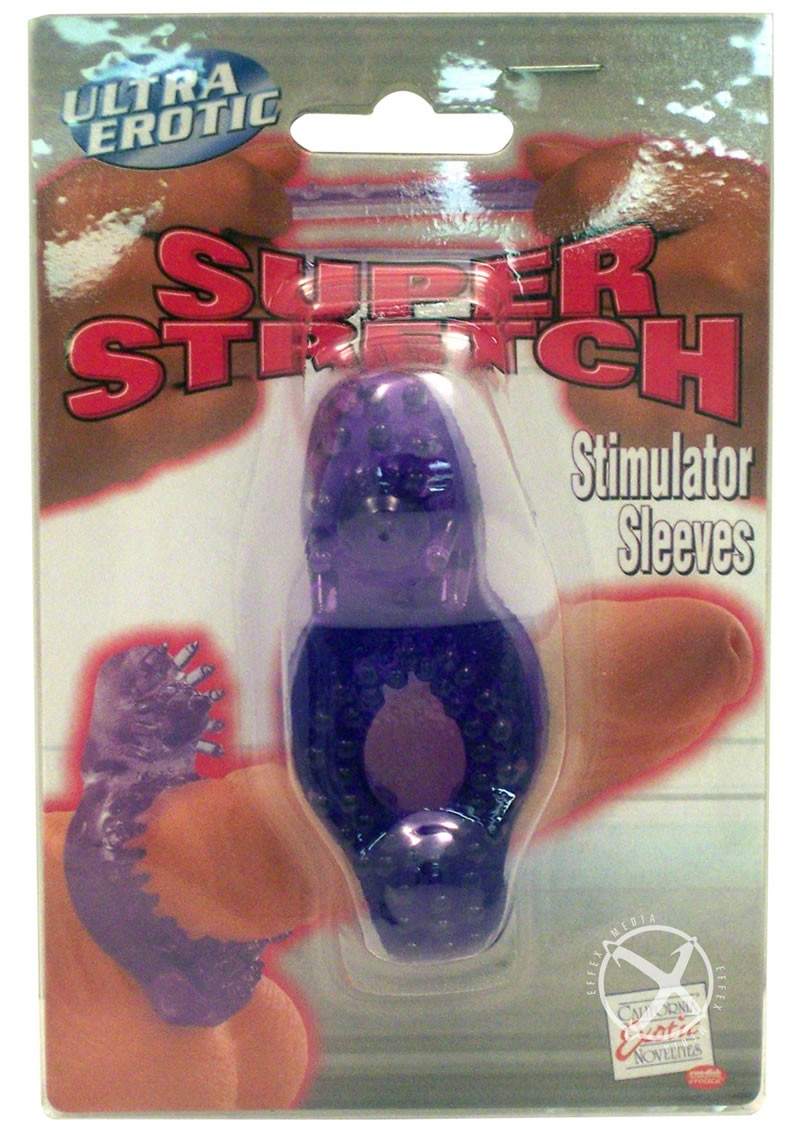 Super Stretch Stimulator Sleeves Dual Noduled Purple