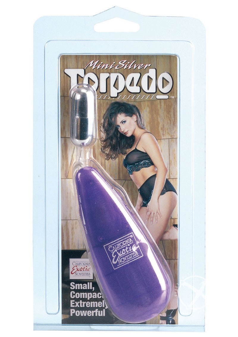 Mini Silver Torpedo Mini Stimulator Multispeed 1.75 Inch Purple