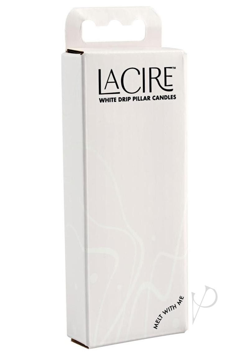 Lacire Drip Pillar Candles White