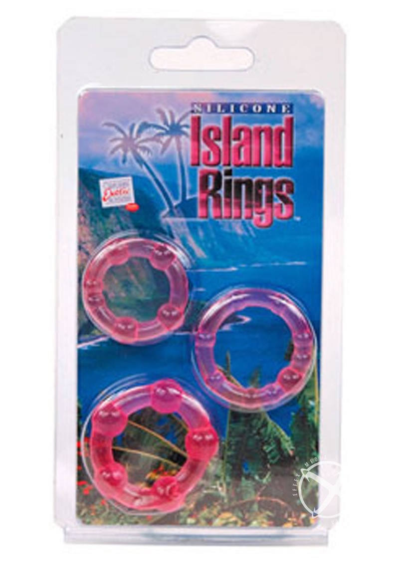 Sicone Island Rings 3 Sizes Pink                                                                   