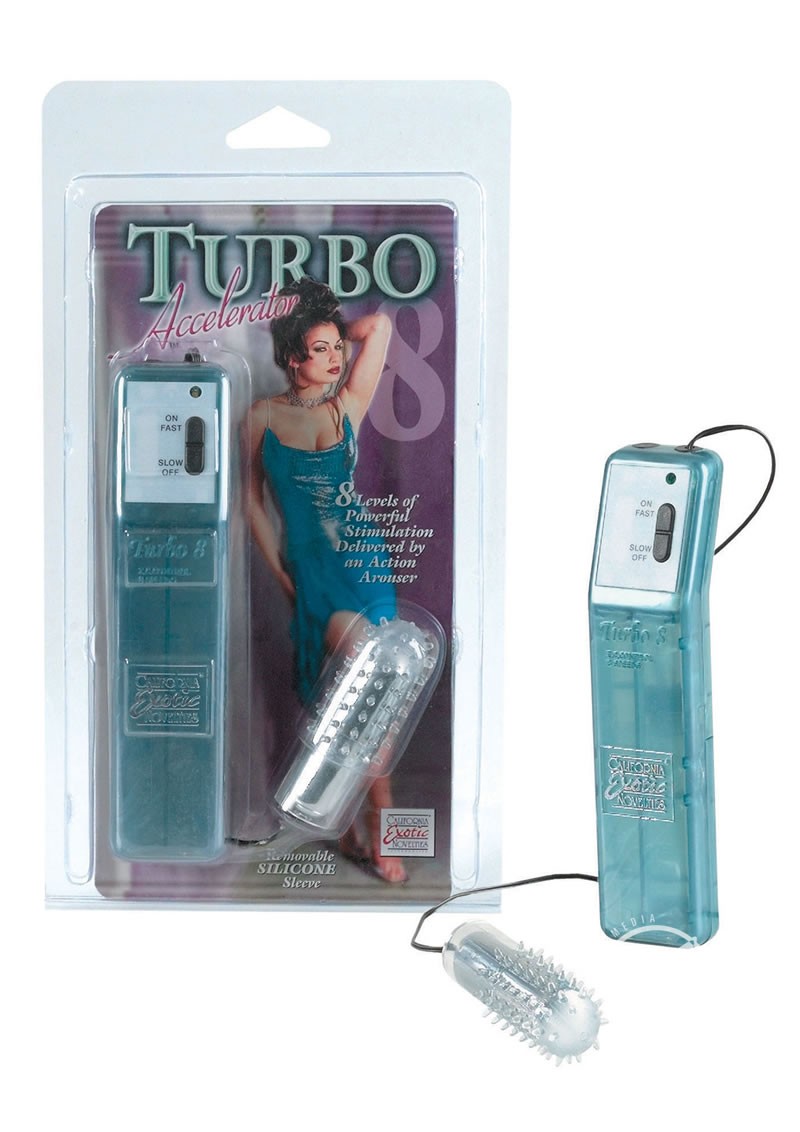 Turbo 8 Accelerator Bullet w/ Tickler 2.2 Inch Pink