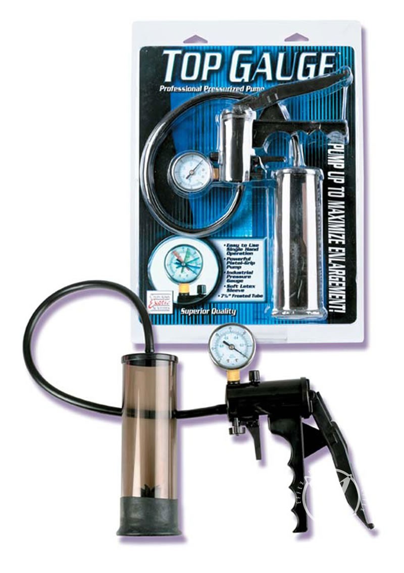 TOP GAUGE PRESSURIZED PUMP 7 INCH SMOKE