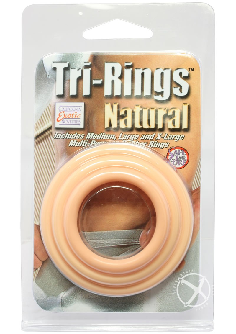 Tri Rings Natural Cock Ring Set Flesh