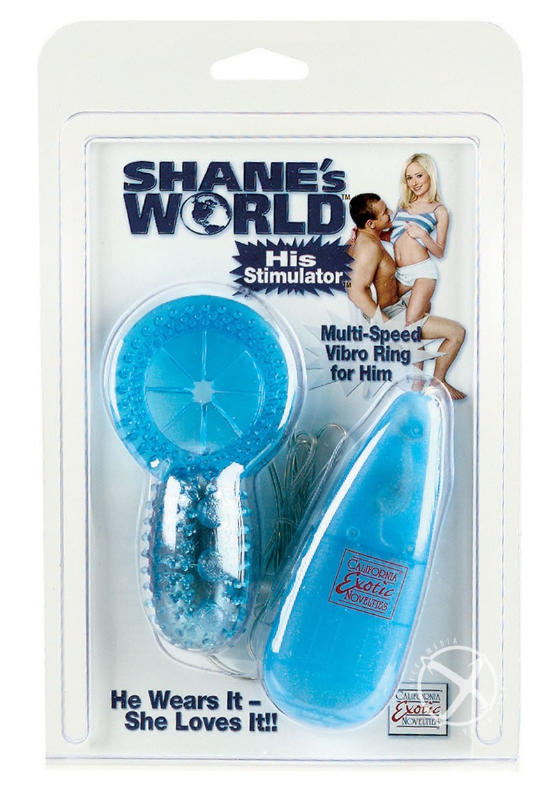 Shanes World His Stimulator Vibro Ring for Him Blue