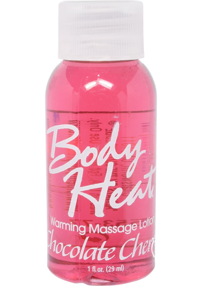 Body Heat Edible Warming Massage Lotion Chocolate Cherry 1 oz