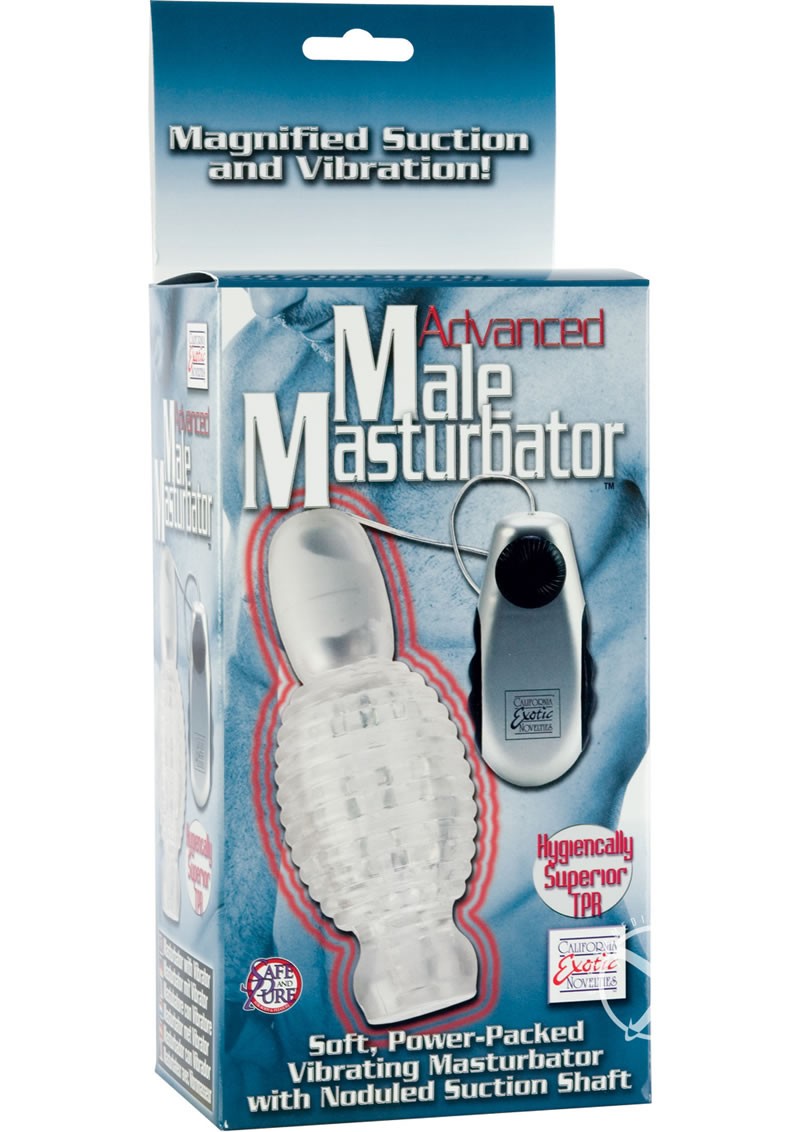 ADVANCED MALE MASTURBATOR VIBRATING CLEAR
