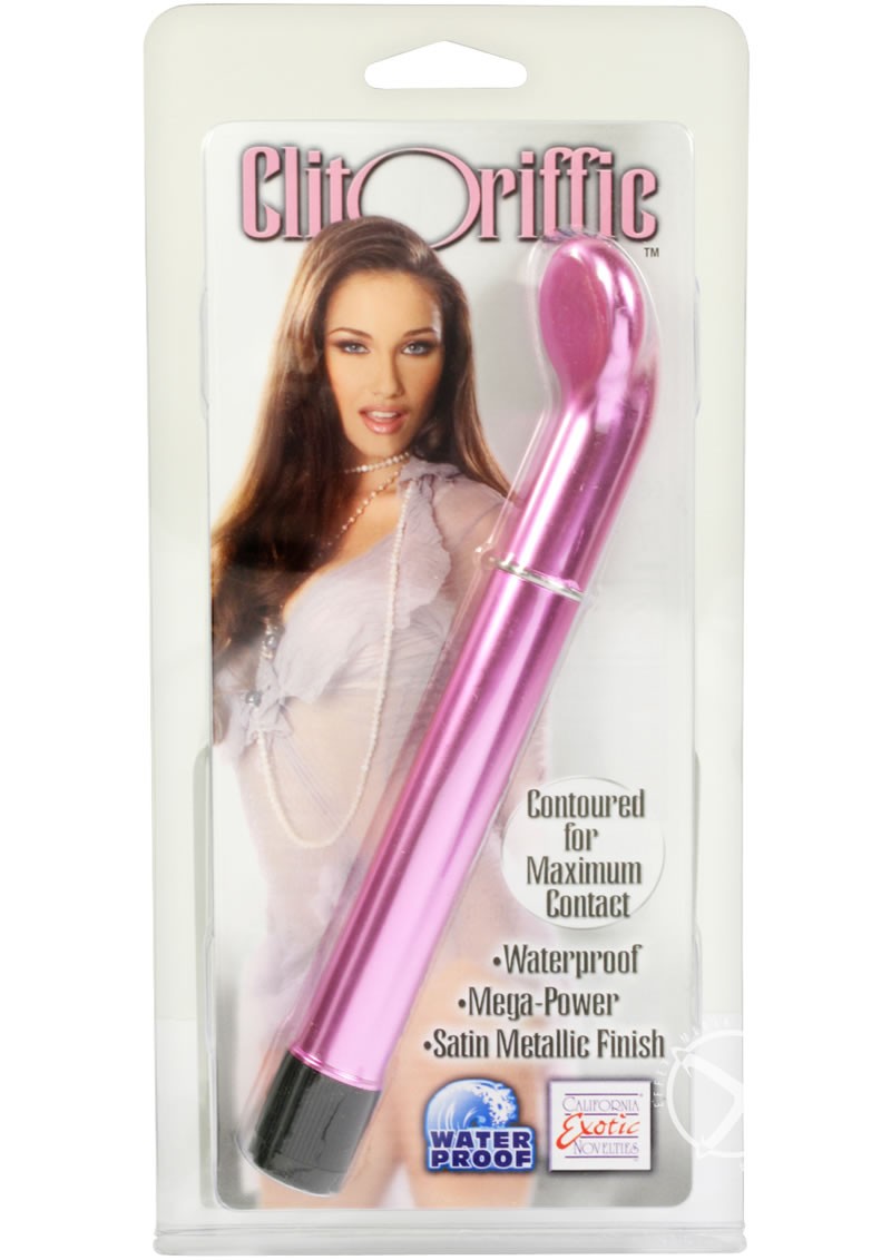 Clit O Riffic G Spot Vibe Waterproof 6.5 Inch Pink