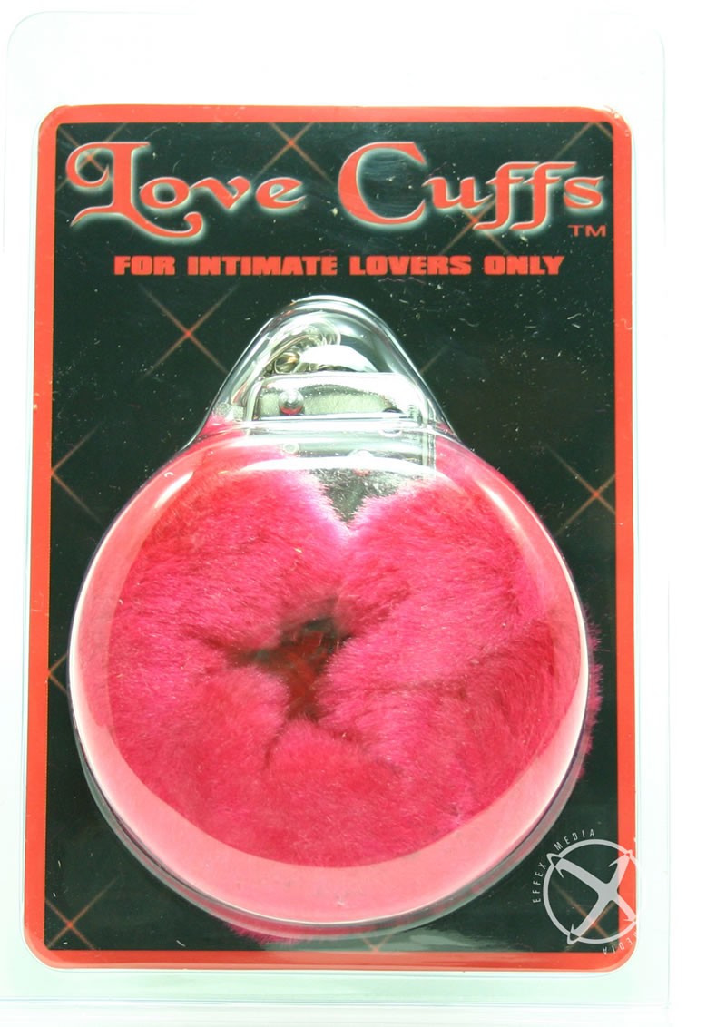 FURRY LOVE CUFFS RED                                                                               