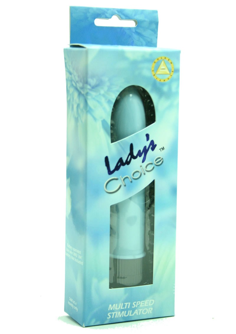LADYS CHOICE 5 INCH PLASTIC VIBRATOR BLUE