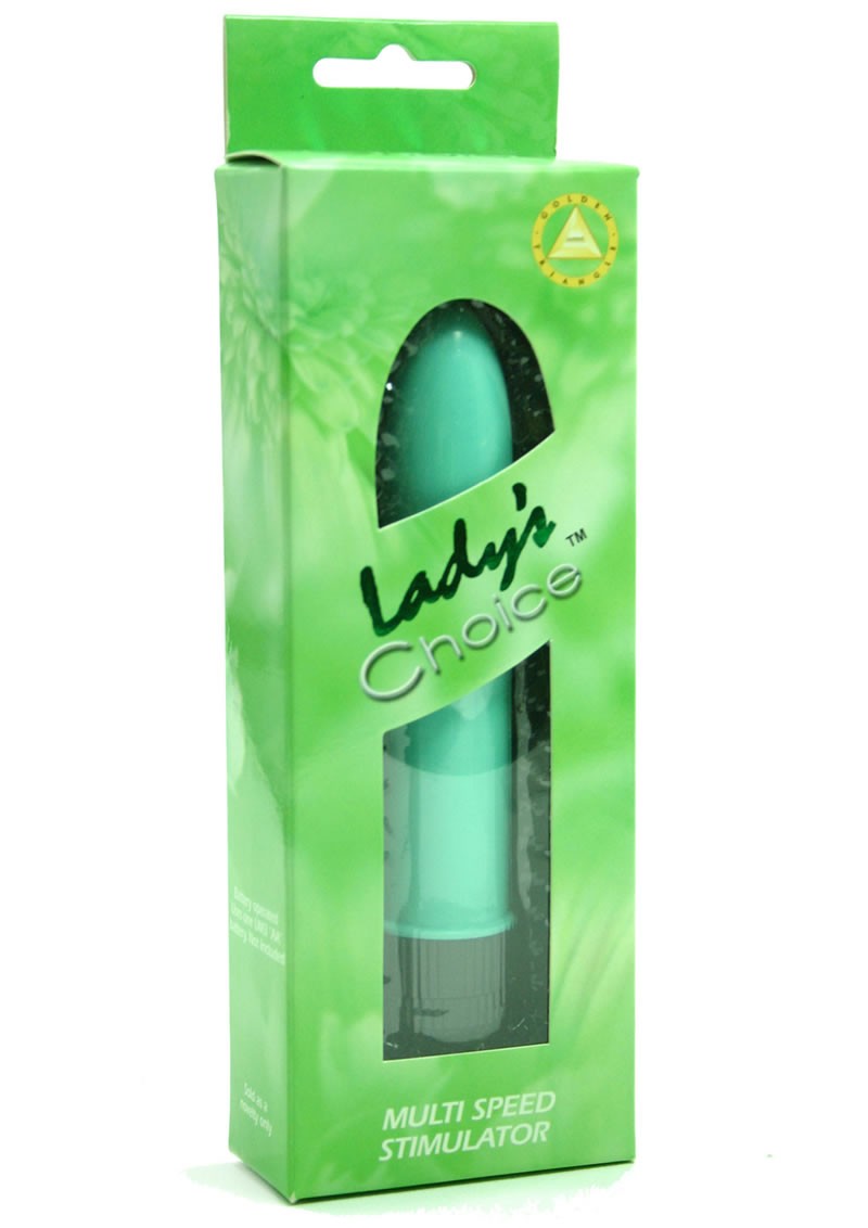 LADYS CHOICE 5 INCH PLASTIC VIBRATOR GREEN