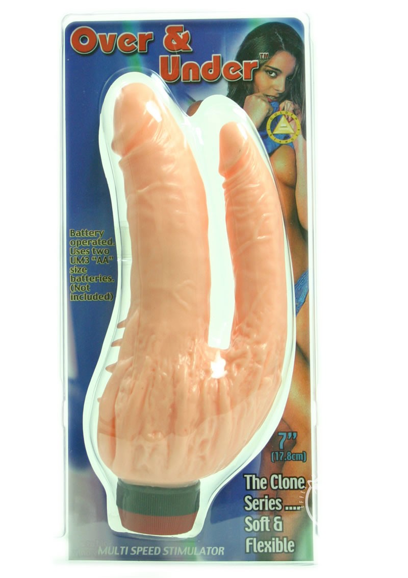 OVER and UNDER 7 INCH DOUBLE DONG FLESH