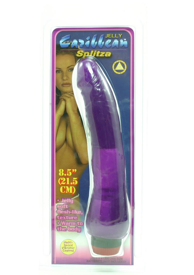 JELLY CARIBBEAN SLPITZA 8.5 INCH DONG PURPLE