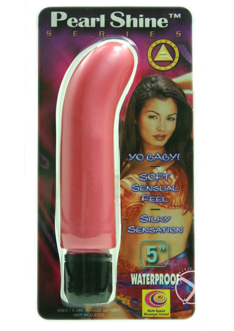 PEARL SHINE GSPOT 5 INCH VIBRATOR PINK WATRPROOF