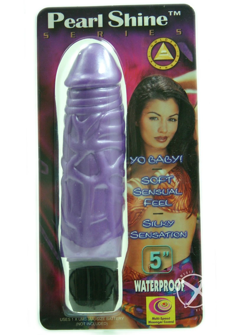 PEARL SHINE PETER 5 INCH VIBRATOR PURPLE WATERPROOF
