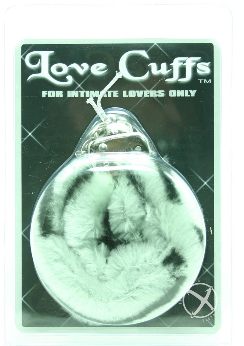 FURRY LOVE CUFFS ZEBRA                                                                             