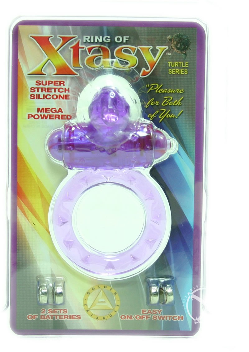 Ring Of Xtasy Turtle Series Cock Ring Purple
