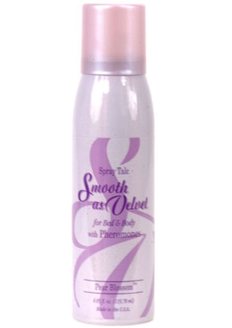 Smooth As Velvet Spray Talc w/ Pheromones Pear Blossom 4.05 oz