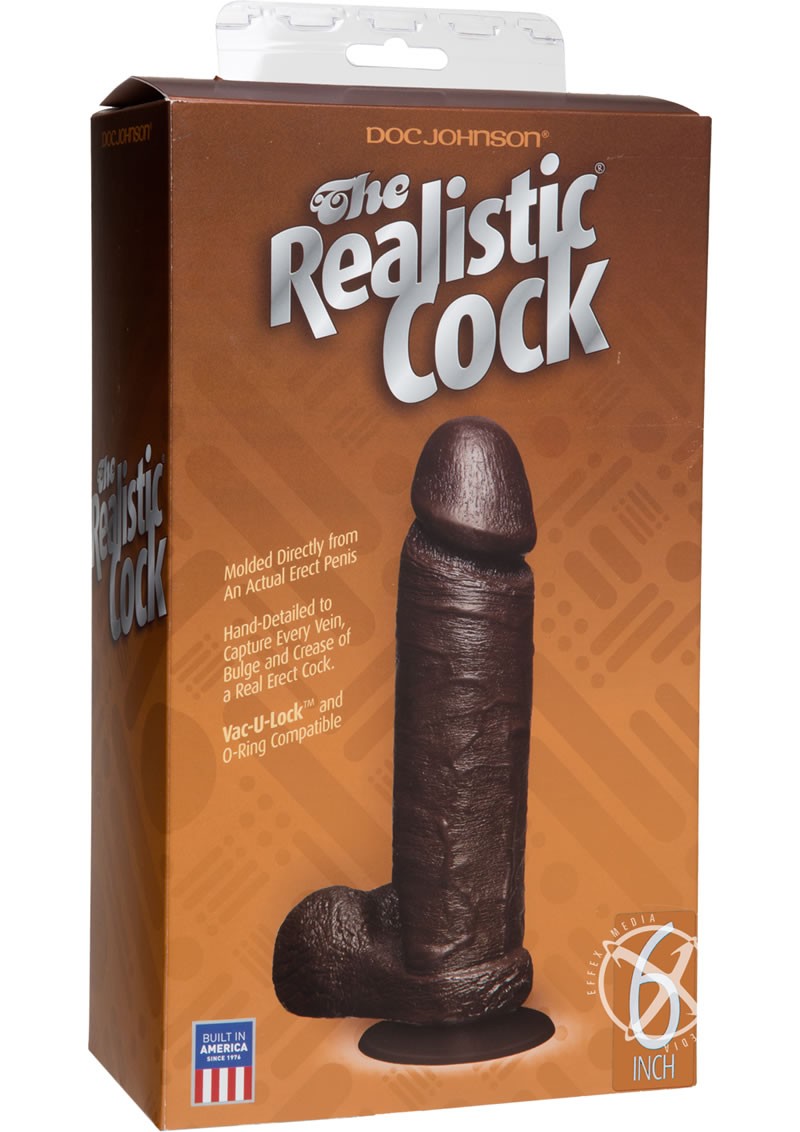 The Realistic Cock 6 Inch Black