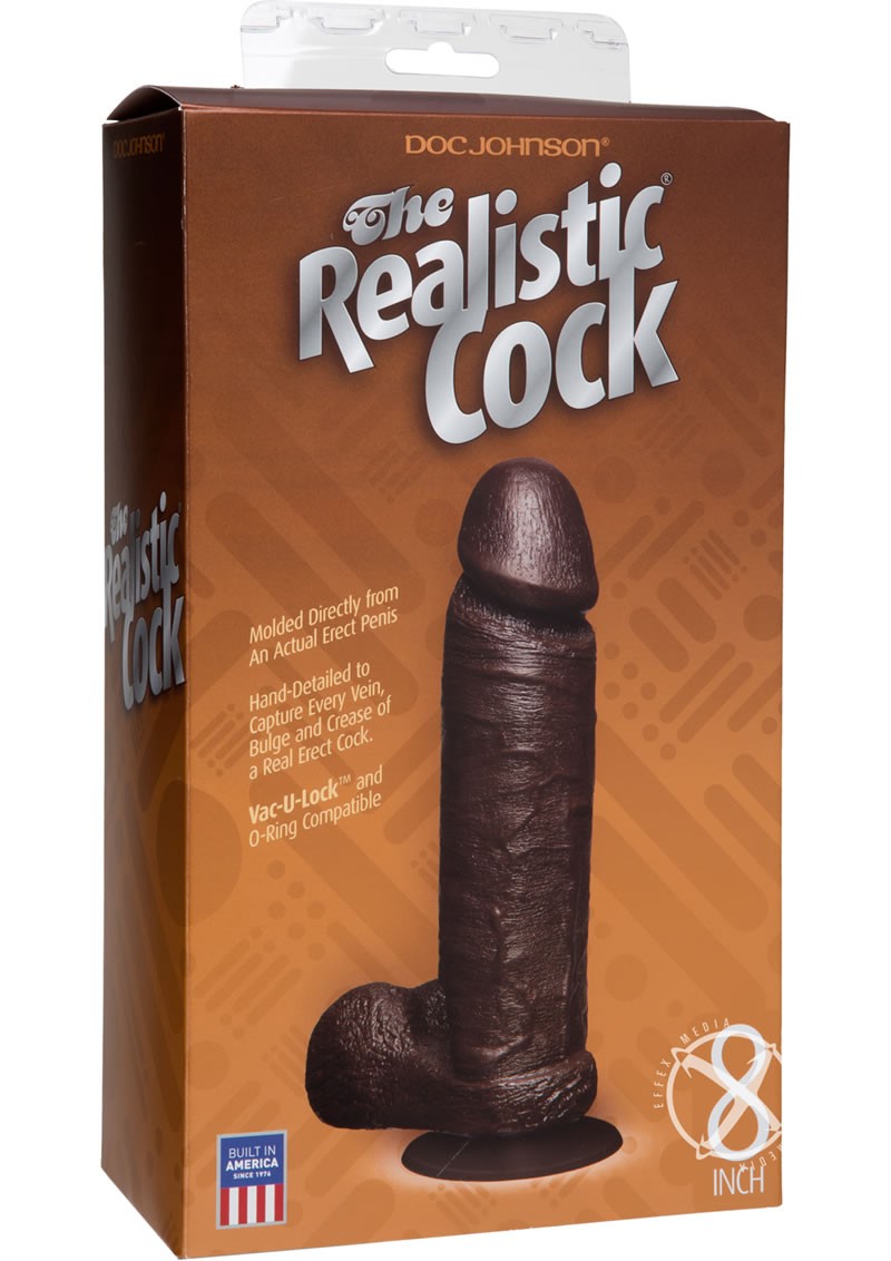 The Realistic Cock 8 Inch Black