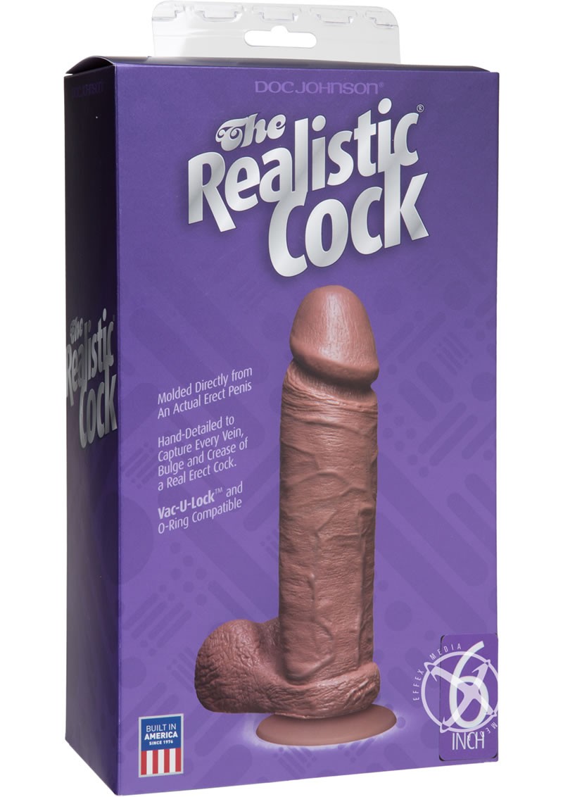 The Realistic Cock 6 Inch Mulatto