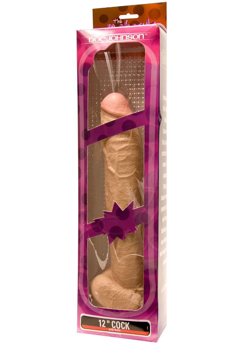 The Naturals Dong With Balls 12 Inch Flesh