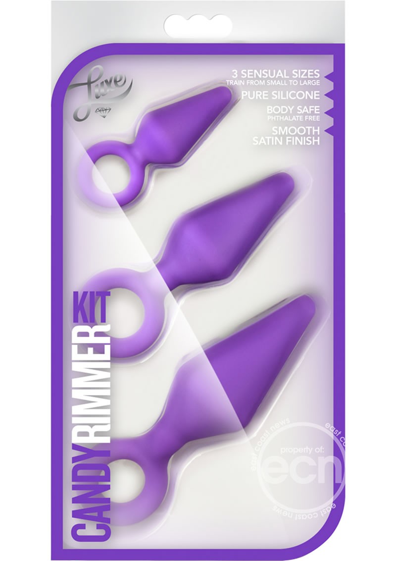 Blush Novelties Luxe Candy Rimmer Anal Plug Kit Purple
