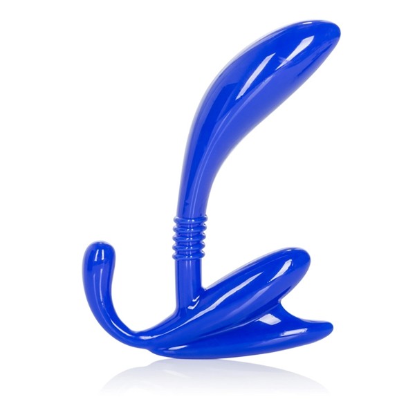 CalExotics Apollo Curved Prostate Probe Blue 4.5 Inch