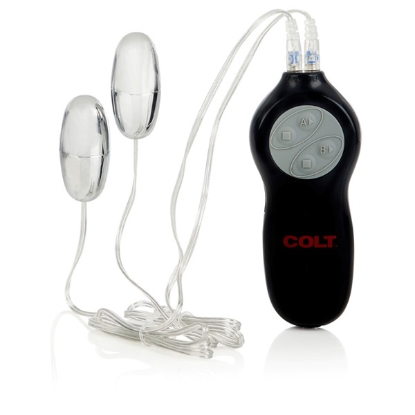CalExotics Colt 7 Function Twin Turbo Bullet Vibrator Silver