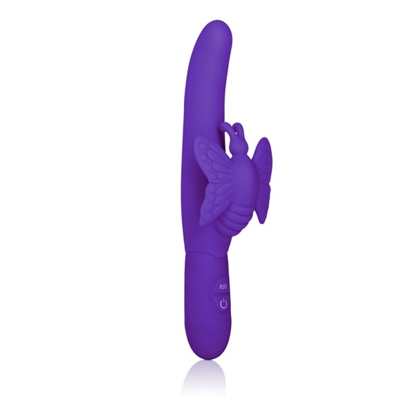 CalExotics Posh 10 Function Fluttering Butterfly Vibrator Dual Motor Purple