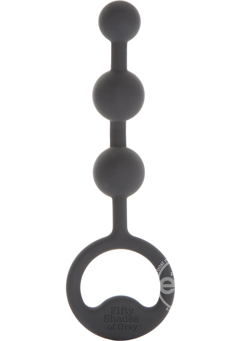 Fifty Shades Of Grey Carnal Bliss Silicone Anal Beads Black