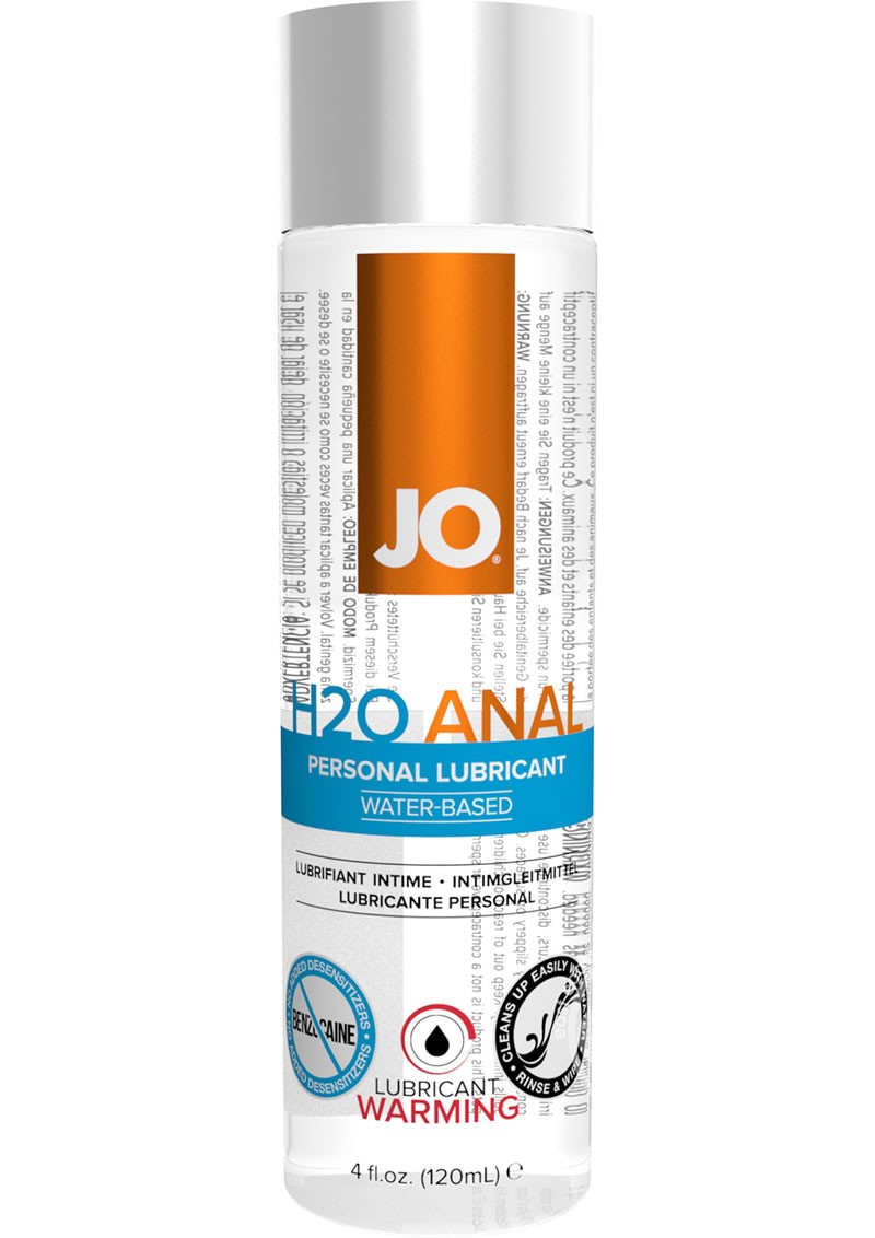 System Jo H2O Warming Anal Water Based Lubricant 4 Ounce