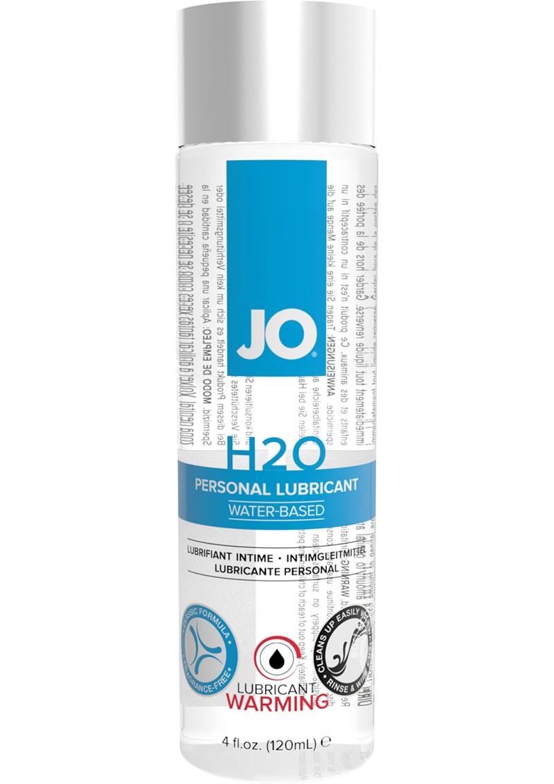 System Jo H2O Warming Water Based Lubricant 4 Ounce