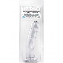 Basix 6.5 Suction Cup Dong Clear