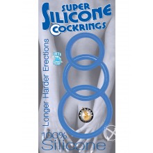 Super Silicone Cockrings Blue