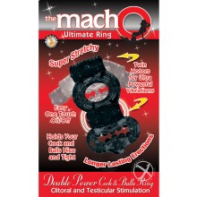 Macho Dbl Power Ring Black