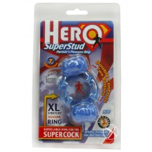 Hero Superstud Pleasure Ring - Blue