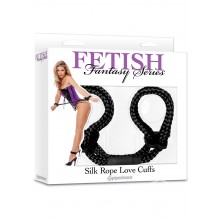 Ff Silk Rope Love Cuffs Black