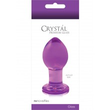 Crystal Glass Plug Medium Purple