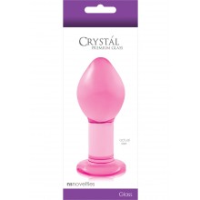 Crystal Glass Plug Large Pink
