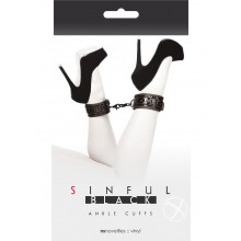 Sinful Ankle Cuffs Black