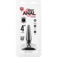 Hustler Seamless Silicone Plug 4 Black