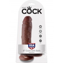 Kc 8 Cock W/balls Brown