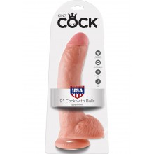 Kc 9 Cock W/balls Flesh