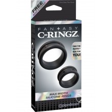 Fcr-max Width Silicone Rings Black