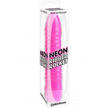 Neon Ribbed Rocket Pink