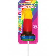 Sweet and Sour Jumbo Rainbow Gummy Cockpop