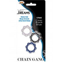 Chain Gang Cock Rings 3pk