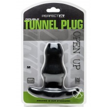 Double Tunnel Plug Medium Black