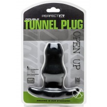 Double Tunnel Plug Large Black