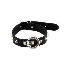 Rouge O Ring Studded Collar Blk